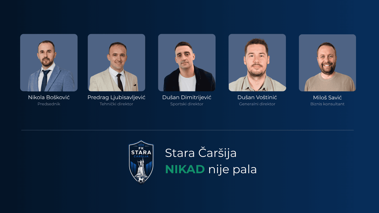 Članovi nove Uprave FK Stara Čaršija